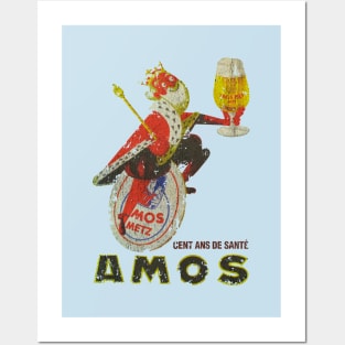 Brasserie Amos Metz Brand Beer Vintage Posters and Art